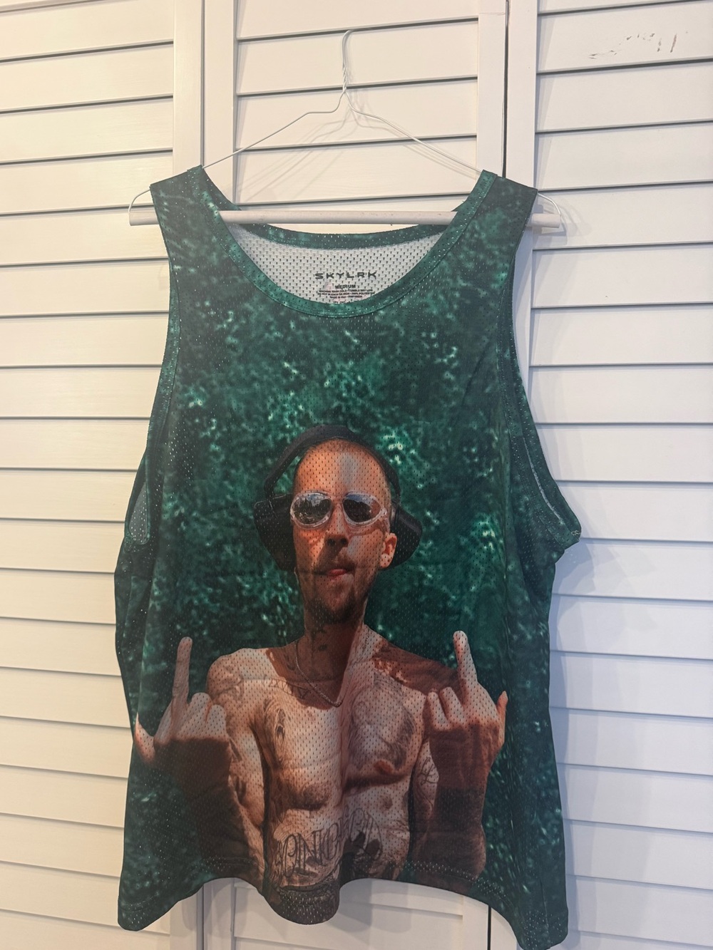 NEW SKYLRK Justin Bieber Coachella 2026 Graphic Tank Jersey in Size Medium